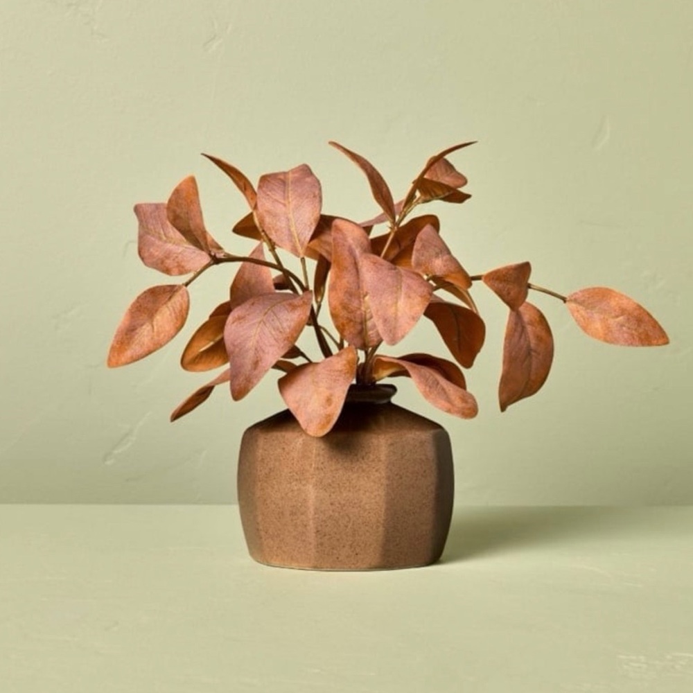 11" Rusted Eucalyptus Artificial Fall Arrangement - Hearth & Hand with Magnolia